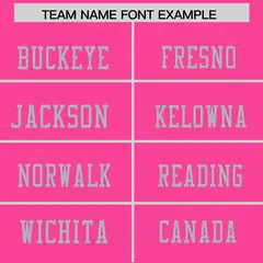 Pink Gray Shoulder Star Pattern Flag Football Jersey 3