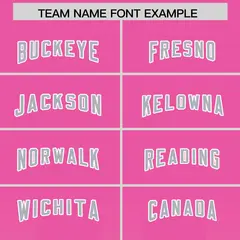 Pink Gray Vertical Gradient Stripe Team Football Jersey 3
