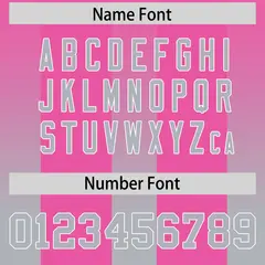 Pink Gray Vertical Gradient Stripe Team Football Jersey 4