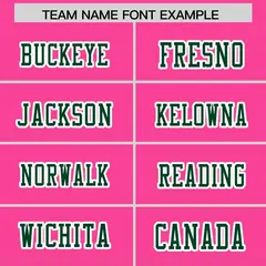 Pink Green Gradient Side Pattern Authentic Football Jersey 3