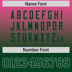 Pink Green Gradient Side Pattern Authentic Football Jersey 4