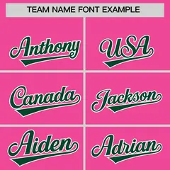 Pink Green White Gradient Raglan Varsity Letterman Jacket 3