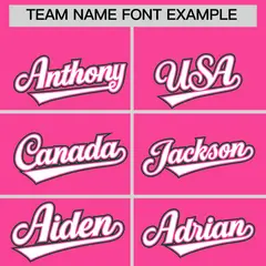 Pink Green White Sleeve Flag Lace Baseball Jersey 3