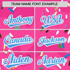 Pink Ice Cream Cone Graffiti Fashion Baseball Jersey 4