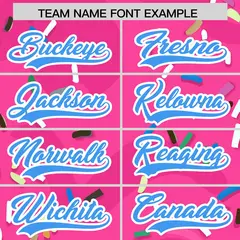 Women's Pink Ice Cream Cone Graffiti Pattern Baseball Jersey 11
