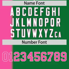 Pink Kelly Green Gradient Stripe Two-Button Softball Jersey 4
