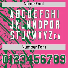 Pink Kelly Green Tribal Split Baseball Jersey 4