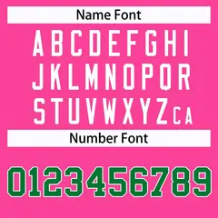 Pink Kelly Green-White Classic Style Hockey Jersey 4