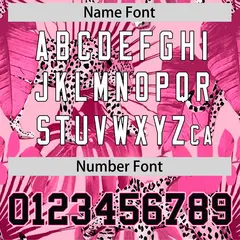Pink Leopard Graffiti Authentic Baseball Jersey 4