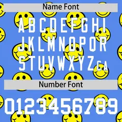 Pink Light Blue Graffiti Gradient Smile Baseball Jersey 4