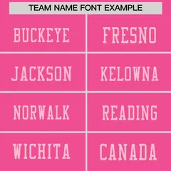 Pink Light Pink Sequin Lettering Breathable Football Jersey 3