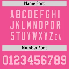 Pink Light Pink Sequin Lettering Breathable Football Jersey 4