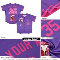 Pink Mother's Day Style Baseball Jersey 6