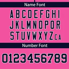 Pink Navy Full Button Classic Baseball Jersey 4