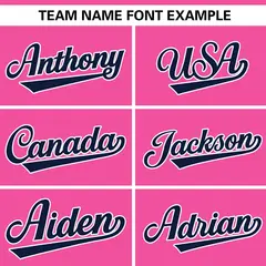 Pink Navy Gradient Ribbed Authentic Baseball Jersey 3