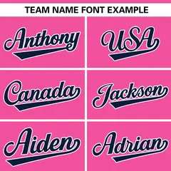 Pink Navy Gradient Star Pattern Authentic Baseball Jersey 3