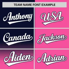 Pink Navy Half Gradient Authentic Baseball Jersey 3