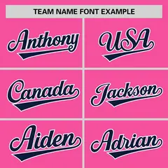 Pink Navy Horizontal Stripe Pullover Baseball Jersey 3