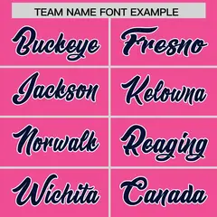Pink Navy Star Pattern Raglan Sleeves Football Jersey 3