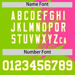 Pink Neon Green Ink Pattern Authentic Baseball Jersey 4