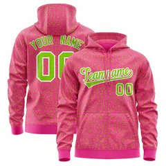 Pink Neon Green Leopard Print Varsity Letterman Jacket Hoodie