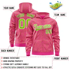 Pink Neon Green Leopard Print Varsity Letterman Jacket Hoodie 4