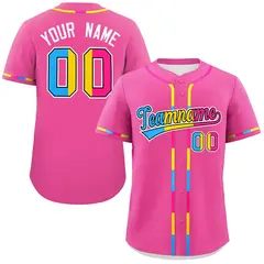 Pink Pansexuality Pride Month Baseball Jersey 1
