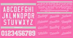 Pink Pink-White Authentic Classic Baseball Jersey 3