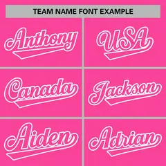 Pink Pink-White Full-Snap Varsity Letterman Jacket 5