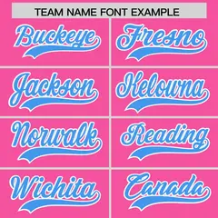 Pink Powder Blue American Flag Raglan Baseball Jersey 3