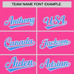 Pink Powder Blue American Flag Varsity Raglan Letterman Bomber Jacket 3