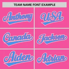 Pink Powder Blue Classic Sleeveless Baseball Jersey 3