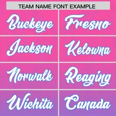 Pink Powder Blue Gradient Authentic Outdoor Football Jersey 3