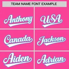 Pink Powder Blue Gradient Lapel Fashion Baseball Jersey 3