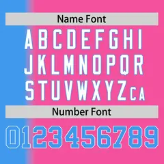 Pink Powder Blue Gradient Pinstripe Baseball Jersey 4