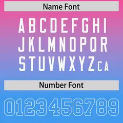 Pink Powder Blue Gradient Side Pattern Football Jersey 4