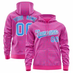 Pink Powder Blue Leopard Print Varsity Letterman Jacket Hoodie 1