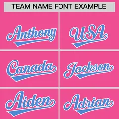 Pink Powder Blue Side Camo Baseball Jersey 3