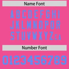 Pink Powder Blue Square Neckline Football Jersey 4