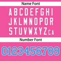 Pink Powder Blue-White Side Two-Tone Baseball Jersey 4