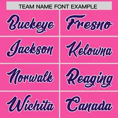 Pink Purple and Powder Blue Gradient Sides Football Jersey 3