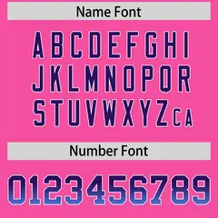 Pink Purple and Powder Blue Gradient Sides Football Jersey 4