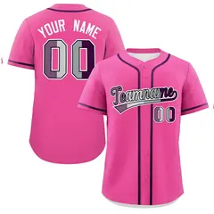 Pink Purple Classic Pride Month Genderless Baseball Jersey