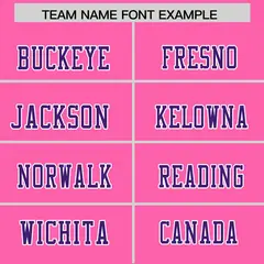 Pink Purple Color Block Authentic Football Jersey 3