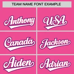 Pink Purple Flame Outline Side Pattern Baseball Jersey 3