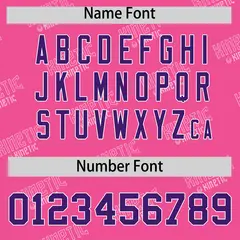 Pink Purple Full Button Graffiti Text Baseball Jersey 4