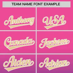 Pink Purple Gradient Full-Snap Fashion Letterman Jacket 3