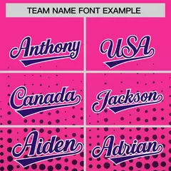 Pink Purple Gradient Polka Dot Varsity Full-Snap Letterman Baseball Jacket 3