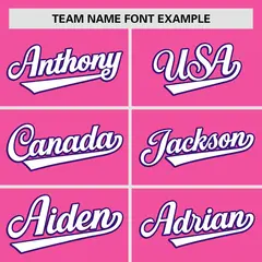 Pink Purple Gradient Side Authentic Baseball Jersey 3