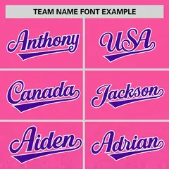 Pink Purple Gradient Sparkle-Effect Baseball Jersey 3